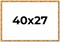 40x27 Bamboo Picture Frame with UV-Resistant Acrylic & Acid Free Backing, Available in 4 Finishes - Brown, Black, Gold, and Natural